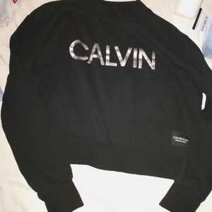 Calvin Klein crop top sweatshirt